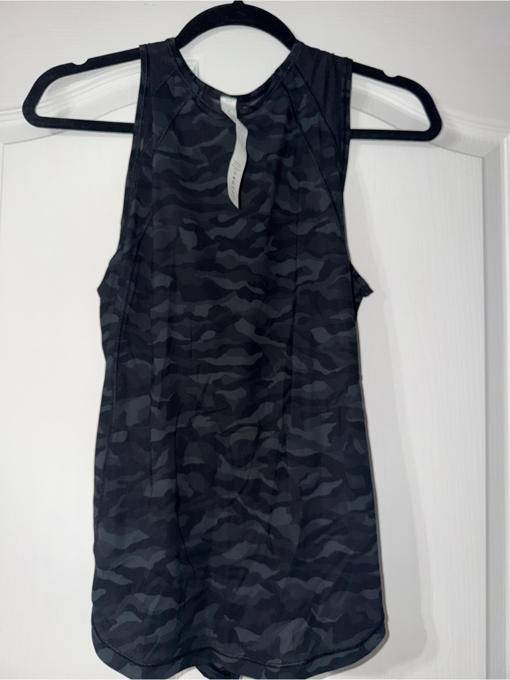 lululemon athletica Black Camo High-Neck Athletic Tank